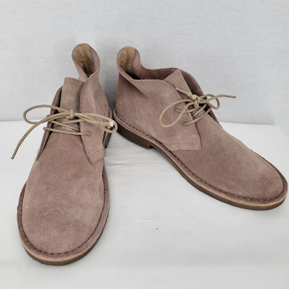 Robert Wayne Brent 281 Mens Suede Desert Boots Chukka Tan Brown  Size D11